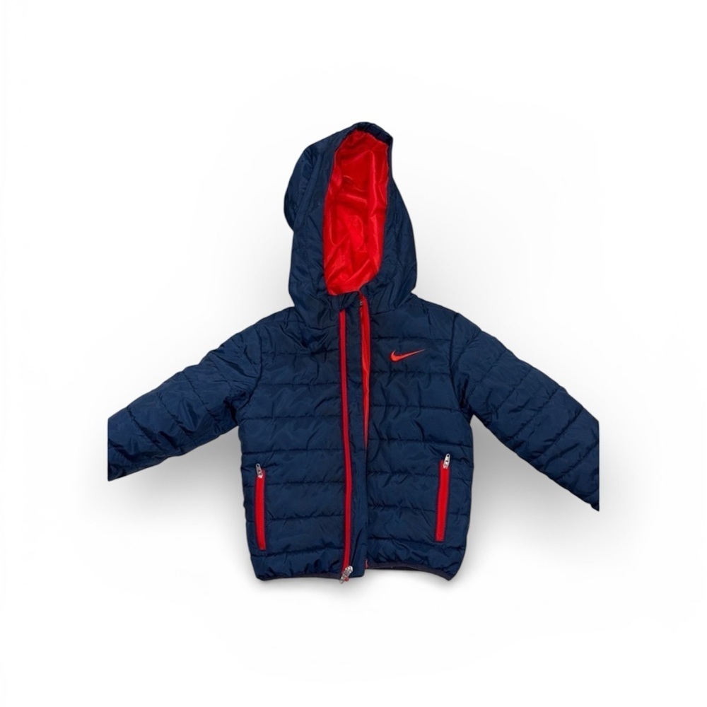 248. Nike Kids Dark Blue and Red Puffer Jacket 3T